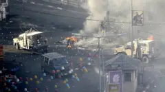 مركبة عسكرية إسرائيلية في جنين ، 3 يوليو / تموز