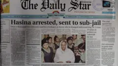গ্রেফতারের খবর ডেইলি স্টারে