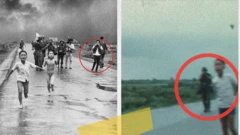 Có những tư liệu chỉ ra rằng người chụp bức Em bé Napalm không phải là ông Nick Út. Người được khoanh tròn trong ảnh bên trái là ông Nguyễn Thành Nghệ. Người được khoanh tròn trong ảnh bên phải là ông Nick Út, theo AP