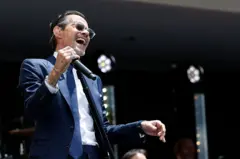 Marc Anthony foi um dos numerosos artistas que se apresentaram na inauguração do Centro Presidencial Obama neste 18 de junho.