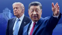 Трамп и Си, коллаж