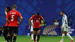 خيبة أمل محمد صلاح بعد الخسارة أمام الأرجنتين