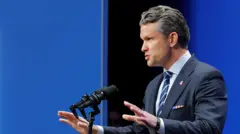  وزير الدفاع الأمريكي بيت هيغسيث 