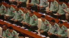 Военные в парламенте Мьянмы