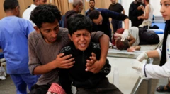 Hospital donde tratan a los heridos de los últimos ataques en Gaza