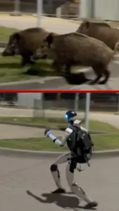 robot tera divlje svinje