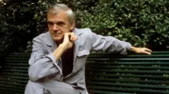 Portrait de Kundera réalisé en 1982