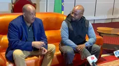 የትግራይ ክልል ጊዜያዊ ፕሬዚዳንት አቶ ጌታቸው ረዳ እና አምባሳደር ኤርቪን ማሲንጋ 
