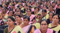  अंगणवाडी सेविकांचे आंदोलन