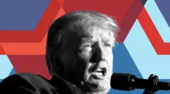 Trump fotoğrafı mitingden