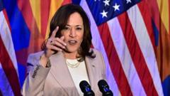 2024年4月12日、アリゾナ州ツーソンにて米国副大統領カマラ・ハリス