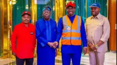 Aworan Bola Tinubu atawọn ẹgbẹ oṣiṣẹ