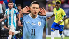 Messi, Darwin Nunez and Vinicius Jnr