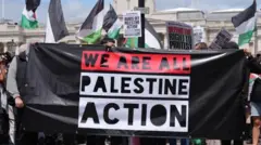 تظاهرات حمایت از گروه «اقدام برای فلسطین»