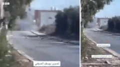 รถถังของอิสราเอลยิงใส่รถยนต์ในฉนวนกาซา