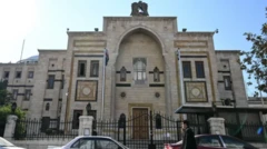 نمای بیرونی از پارلمان سوریه