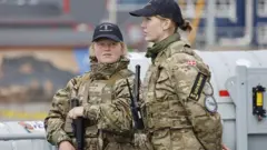 Soldados danesas en Groenlandia.