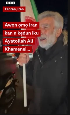 Awon eeyan Iran n kedun iku Ayatollah Ali Khamenei