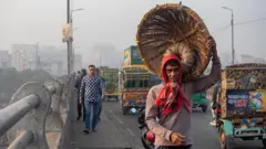 রোদের কারণে শীতের দাপট কমেছে, কর্মস্থলে যাচ্ছেন সাধারণ মানুষ (ফাইল ছবি)