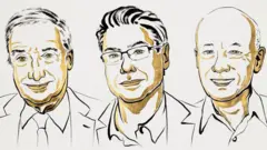 Малюнок трьох науковців