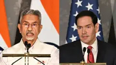 भारतीय विदेशमंत्री एस जयशंकर और अमेरिकी विदेश मंत्री मार्को रुबियो