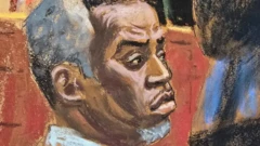 Court Sketch of Diddy