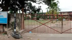 A school in Nigeria wit shut gate