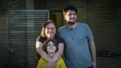 Miriam e Guilherme e o filho