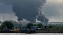 Пожежа на нафтовому терміналі поблизу Петербургу