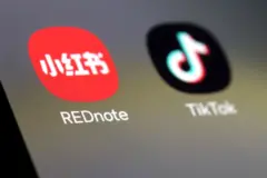 TikTok and RedNote apps are seen in this illustration taken January 15, 2025.