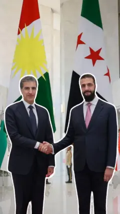 الشرع وبارزاني في دمشق