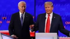 ባይደን እና ትራምፕ በምርጫ ክርክር ወቅት