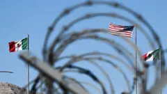 Banderas de México y EEUU