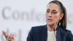 A presidente do México Claudia Sheinbaum.
