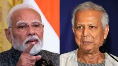 नरेंद्र मोदी आणि मोहम्मद युनूस