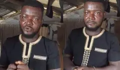 Foto Onyeka Nwaobu oge ndị ọrụ Nigeria Immigration Service nwụchiri ya n'okeala Seme Bọda