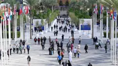 مجموعة من المشاركين في مؤتمر المناخ في دبي