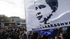 Саакашвилини бошотууну талап кылган митинг, 15-ноябрь, Тбилиси