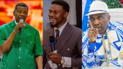 Pasitọ Enoch Adeboye wọ kootu alawọ ewe, Wolii Samuel King Malkiel wọ kootu alawọ paali, nigba ti Primate Elijah Ayodele wọ aṣọ wolii alawọ funfun ati buluu