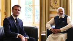 नरेंद्र मोदी और मैक्रों
