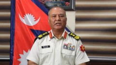 प्रधानसेनापति अशोकराज सिग्देल भिडिओ सन्देश दिँदै