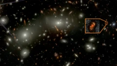 जेम्स वेब स्पेस टेलिस्कोपले खिचेको चित्र, इन्सेटमा अलकनन्दा आकाशगङ्गा