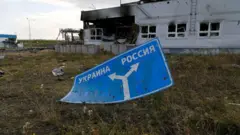 Российский погранпункт возле Суджи