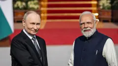 नरेंद्र मोदी और व्लादिमीर पुतिन