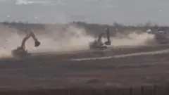 Израильская военная и дорожная техника в Газе