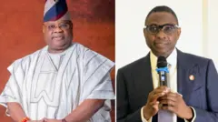 Govnor Ademola Adeleke and Oluwakuyode Olukoyede