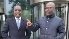 Bly Roselin (à gauche) et Charles Blé Goudé