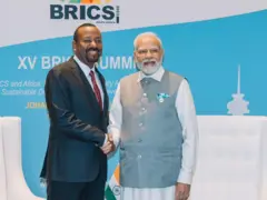ጠቅላይ ሚኒስትር ዐቢይ ከሕንዱ መሪ ጋር 