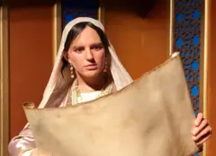 Une statue imaginaire de Fatima al-Fihri au Musée de Jordanie