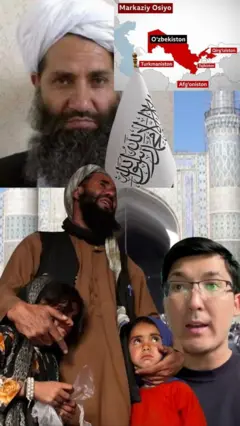 Tolibon, o'zbekistonlik jurnalist va afg'onistonlik ota qizlari bilan 